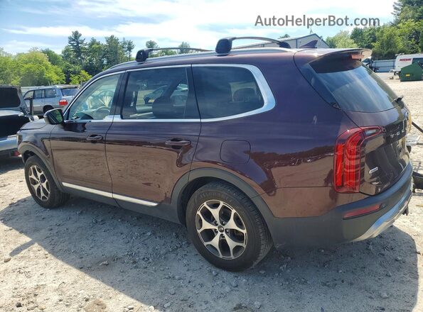 5XYP3DHC0LG090535 2020 KIA TELLURIDE Burgundy Հետևի ձախ