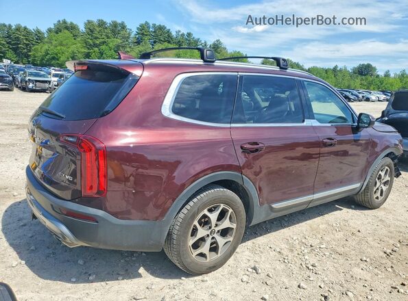 5XYP3DHC0LG090535 2020 KIA TELLURIDE Burgundy Հետևի աջ