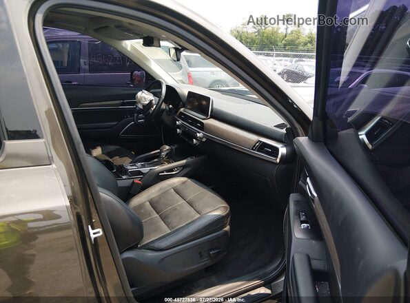 5XYP3DHC0NG280273 2022 KIA TELLURIDE Brown Вид салону спереду