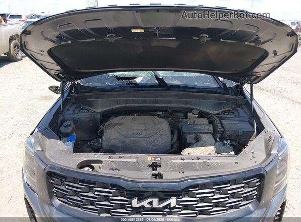 5XYP3DHC0NG293153 2022 KIA TELLURIDE Серый Вид сзади