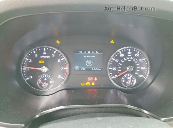 5XYP3DHC1LG056877 2020 KIA TELLURIDE White Вид щитка приладів