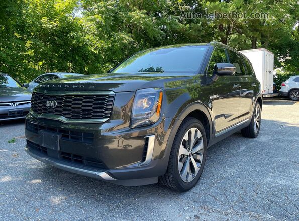 5XYP3DHC1LG085392 2020 KIA TELLURIDE Green Հետևի ձախ