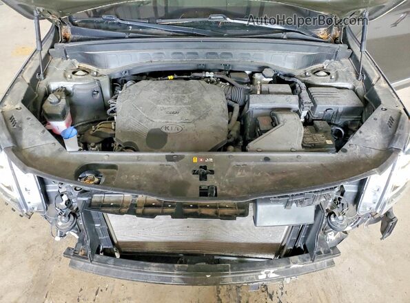 5XYP3DHC2MG187074 2021 KIA TELLURIDE Gray Շարժիչի բաժամունքի տեսք