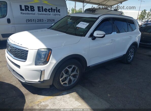 5XYP3DHC3MG111816 2021 KIA TELLURIDE White Առջևի ձախ երեք քառորդ տեսարան