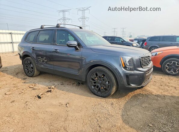 5XYP3DHC3MG157940 2021 KIA TELLURIDE Gray Delantero derecho