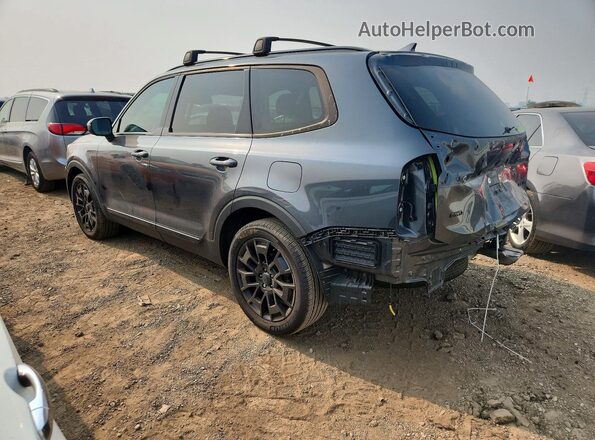 5XYP3DHC3MG157940 2021 KIA TELLURIDE Gray Trasero izquierdo