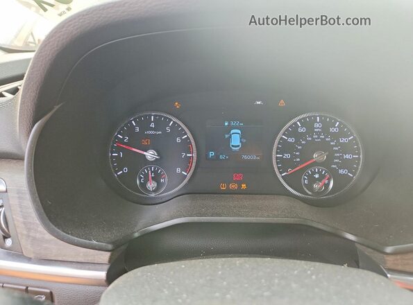 5XYP3DHC3MG157940 2021 KIA TELLURIDE Gray Vista del cuadro de instrumentos