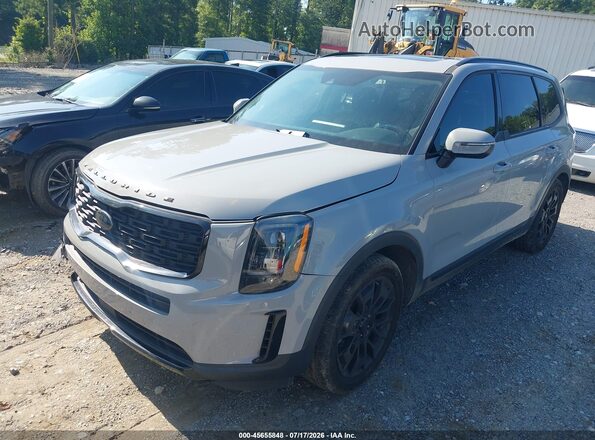 5XYP3DHC3MG183597 2021 KIA TELLURIDE Gray Передня ліва чверть