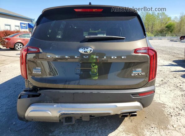 5XYP3DHC4LG018799 2020 KIA TELLURIDE Brown Հետևի տեսք
