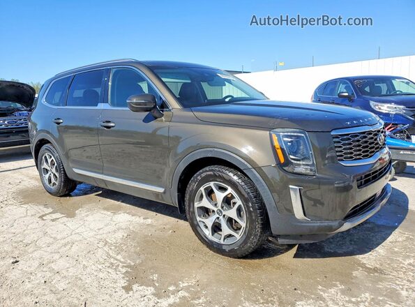 5XYP3DHC4LG018799 2020 KIA TELLURIDE Brown Առջևի աջ
