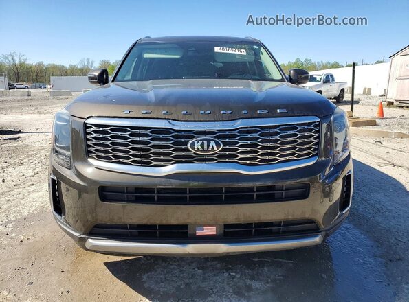 5XYP3DHC4LG018799 2020 KIA TELLURIDE Brown Դիմացի տեսք