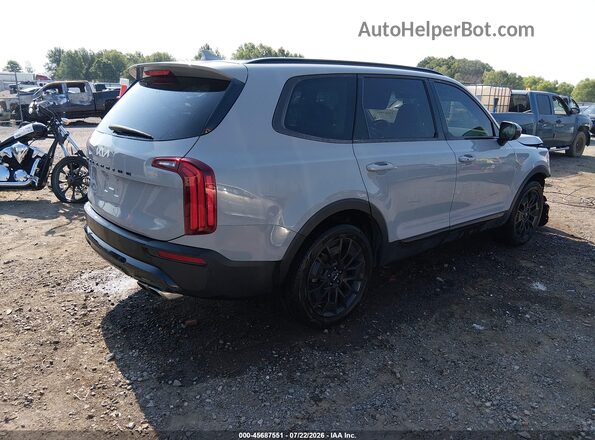 5XYP3DHC5NG323263 2022 KIA TELLURIDE Gray Задня права чверть
