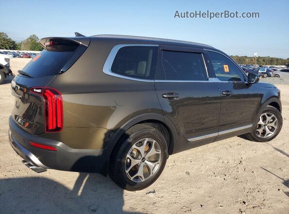 5XYP3DHC6NG319156 2022 KIA TELLURIDE Green უკანა მარჯვენა
