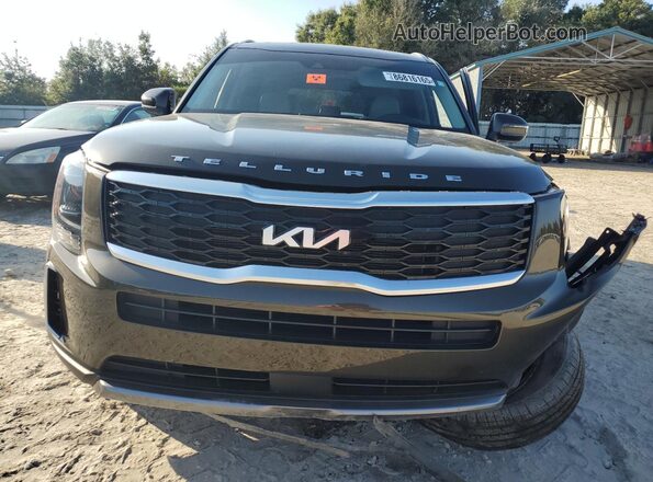 5XYP3DHC6NG319156 2022 KIA TELLURIDE Green წინა ხედი