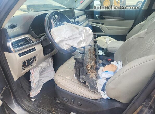 5XYP3DHC7LG003178 2020 KIA TELLURIDE Gray Front interior view