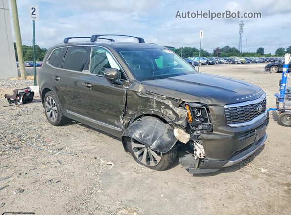 5XYP3DHC7LG082187 2020 KIA TELLURIDE Brown Front right