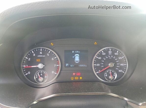 5XYP3DHC7LG082187 2020 KIA TELLURIDE Brown Instrument cluster view