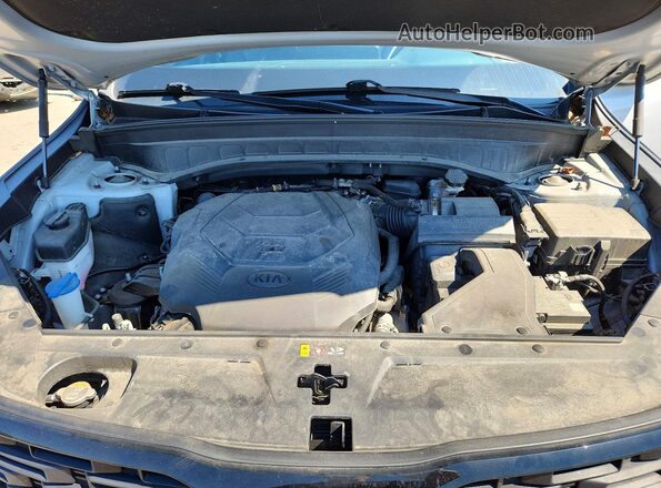 5XYP3DHC7MG166558 2021 KIA TELLURIDE Gray Engine compartment view