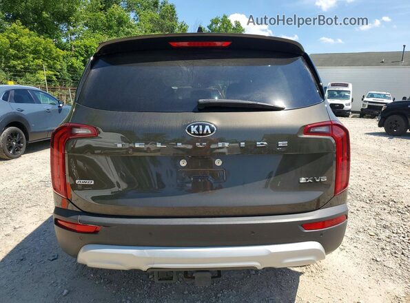 5XYP3DHC8MG137537 2021 KIA TELLURIDE Brown Հետևի տեսք