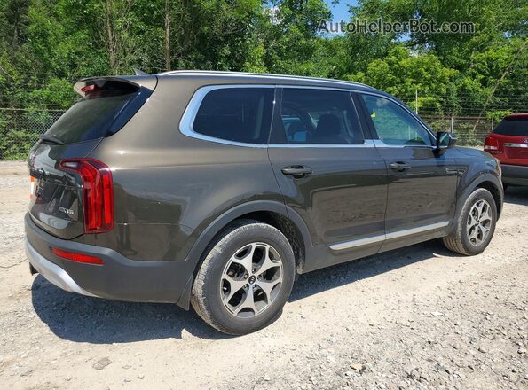 5XYP3DHC8MG137537 2021 KIA TELLURIDE Brown Հետևի աջ