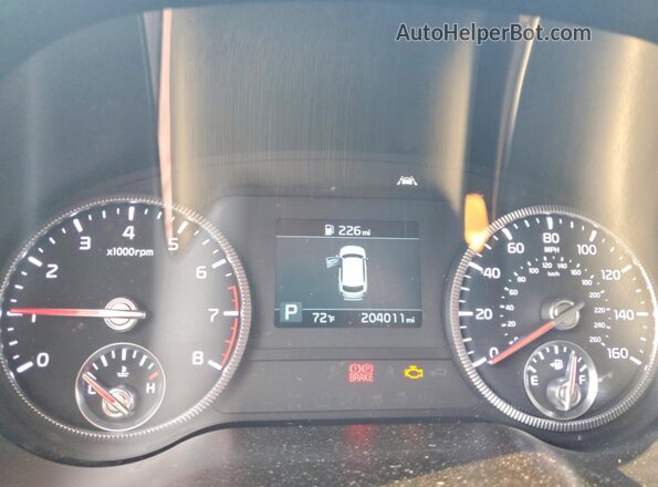 5XYP3DHC9LG014005 2020 KIA TELLURIDE Gray Вид щитка приладів