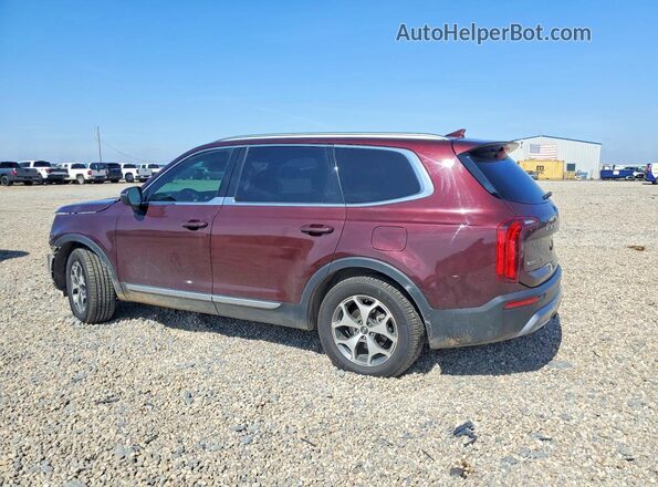 5XYP3DHC9LG068193 2020 KIA TELLURIDE Maroon უკანა მარცხენა