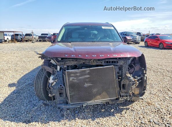 5XYP3DHC9LG068193 2020 KIA TELLURIDE Maroon წინა ხედი