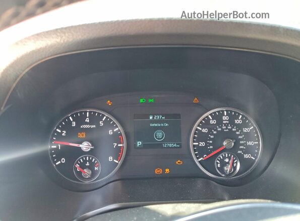 5XYP3DHC9LG068193 2020 KIA TELLURIDE Maroon ხელსაწყოთა პანელის ხედი