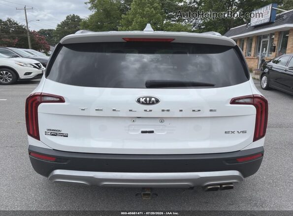 5XYP3DHCXLG012960 2020 KIA TELLURIDE White Սարքավորումների վահանակի տեսք