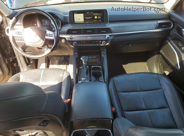 5XYP3DHCXLG025028 2020 KIA TELLURIDE Black Առջևի վահանակի տեսք