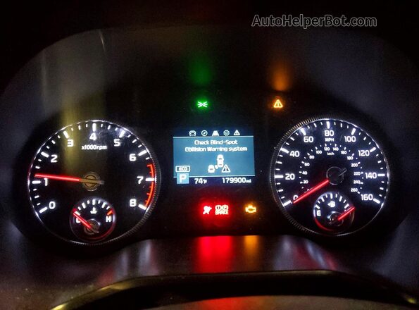 5XYP3DHCXLG058241 2020 KIA TELLURIDE Gray Widok zestawu wskaźników