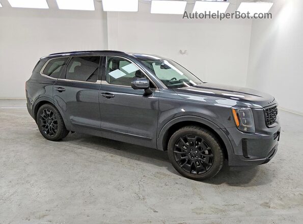 5XYP3DHCXMG186139 2021 KIA TELLURIDE Charcoal Передня права чверть