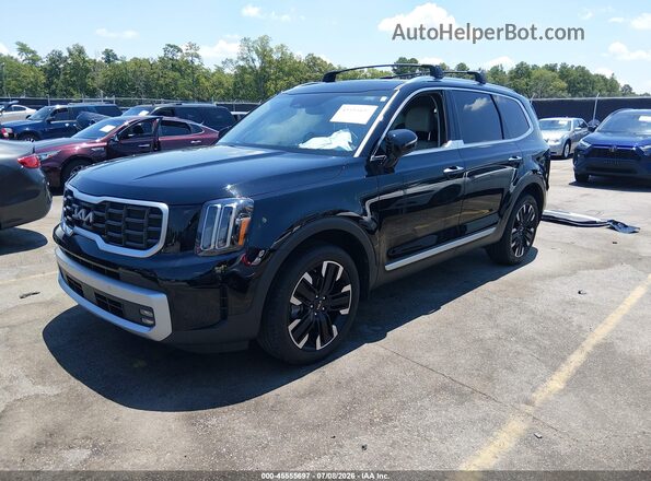 5XYP54GC6RG432011 2024 KIA TELLURIDE Black წინა მარცხენა ხედი სამი მეოთხედიდან