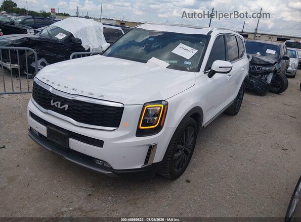 5XYP54HC0NG311127 2022 KIA TELLURIDE Белый Передняя левая четверть