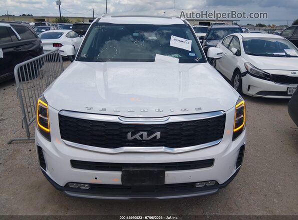 5XYP54HC0NG311127 2022 KIA TELLURIDE Белый Вид задней части салона
