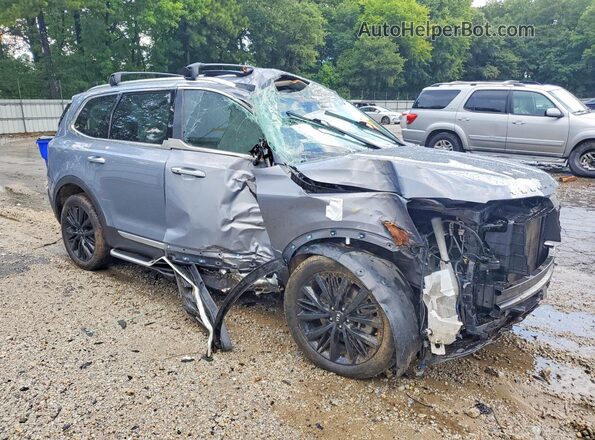 5XYP54HC1MG154965 2021 KIA TELLURIDE Gray Передня права чверть