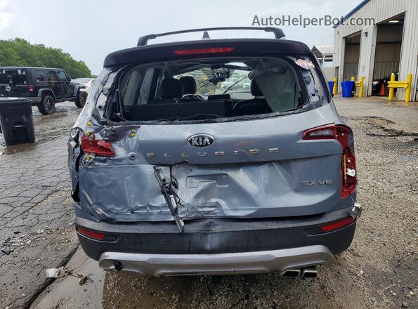 5XYP54HC1MG154965 2021 KIA TELLURIDE Gray Вид ззаду