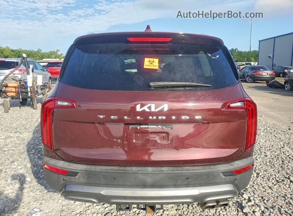 5XYP54HC1NG296492 2022 KIA TELLURIDE Brown Вид ззаду