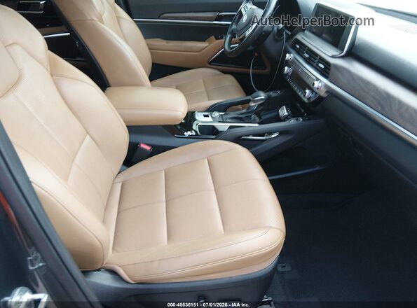 5XYP54HC3MG130392 2021 KIA TELLURIDE Серый Вид салона спереди