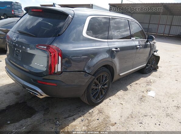 5XYP54HC3MG130392 2021 KIA TELLURIDE Серый Задняя правая четверть