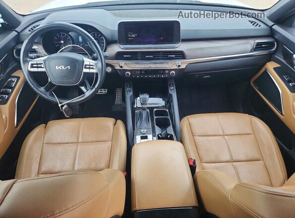 5XYP54HC3NG214729 2022 KIA TELLURIDE White Dashboard view