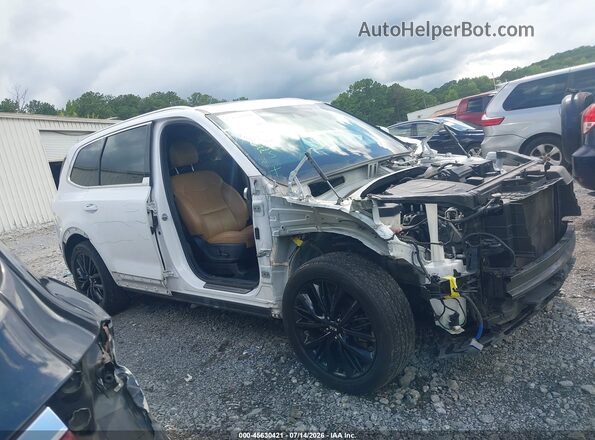5XYP54HC5MG151633 2021 KIA TELLURIDE White Rear interior view
