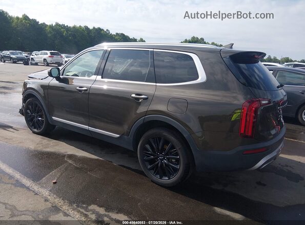 5XYP54HC6NG251516 2022 KIA TELLURIDE Brown Rear left