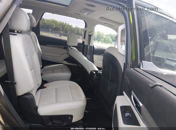 5XYP54HC6NG251516 2022 KIA TELLURIDE Brown VIN sticker view