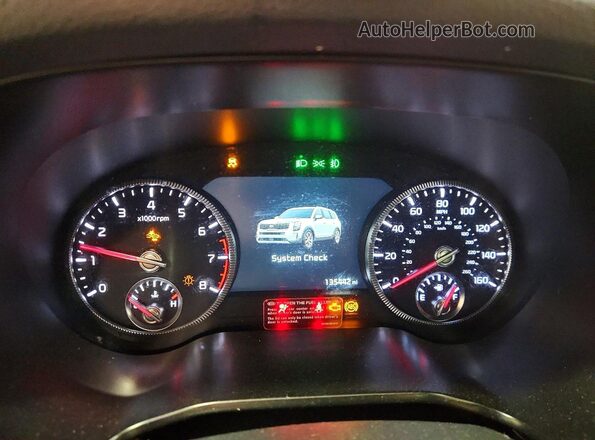 5XYP54HC8LG025944 2020 KIA TELLURIDE Зеленый Вид щитка приборов
