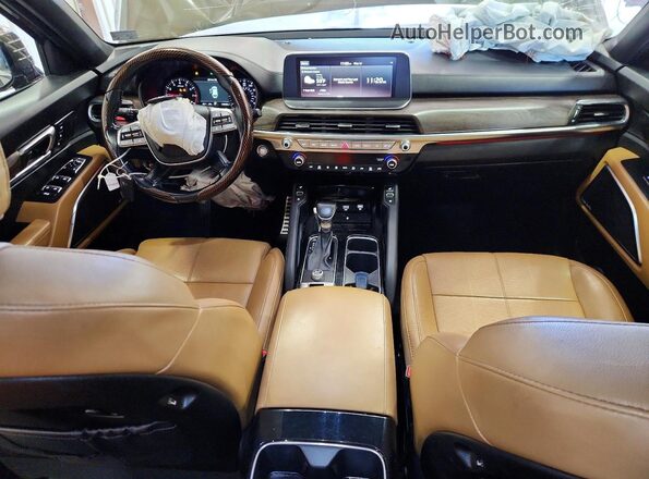 5XYP54HC8LG025944 2020 KIA TELLURIDE Зеленый Вид панели приборов