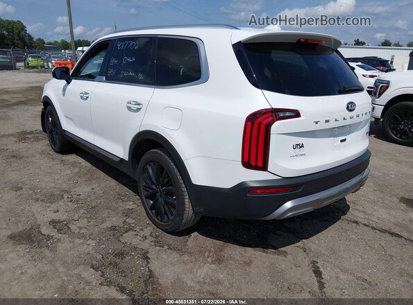 5XYP54HC8LG079132 2020 KIA TELLURIDE White უკანა მარცხენა
