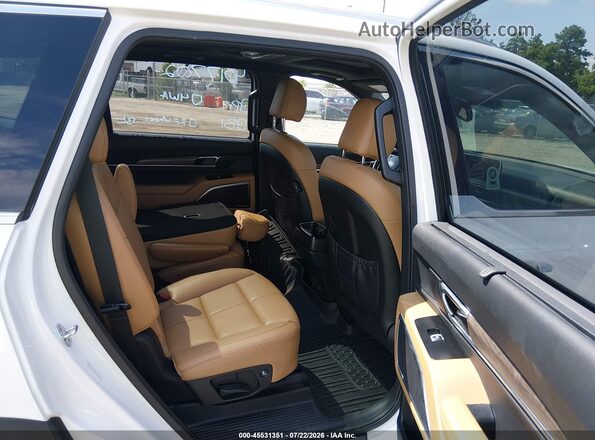 5XYP54HC8LG079132 2020 KIA TELLURIDE White VIN კოდის სტიკერის ხედი