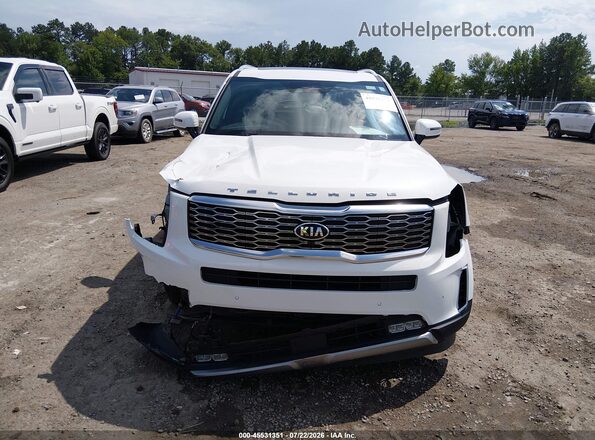 5XYP54HC8LG079132 2020 KIA TELLURIDE White ხელსაწყოთა პანელის ხედი
