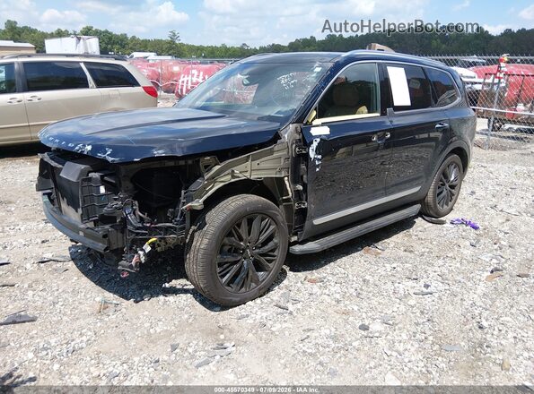 5XYP54HC8NG301820 2022 KIA TELLURIDE Black Vista tres cuartos delantera izquierda